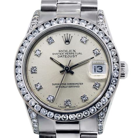 rolex white gold watch price|Rolex 18k white gold vintage.